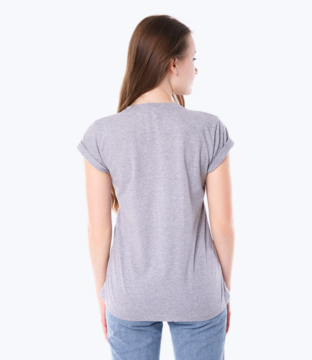 Mini sleeve gray t-shirt